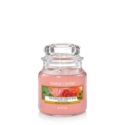 Yankee Candle® Sun-drenched Apricot Rose klasszikus kis üveggyertya