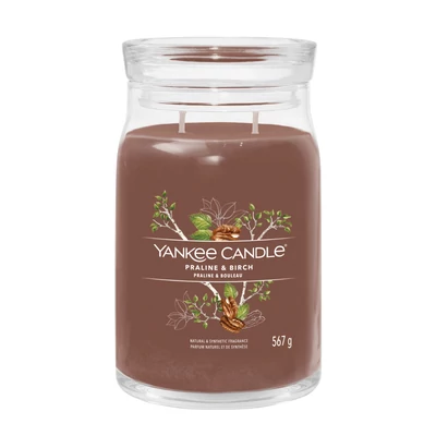 Yankee Candle® Praline &amp; Birch Signature nagy üveggyertya