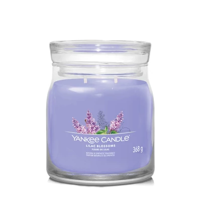 Yankee Candle® Lilac Blossoms Signature közepes üveggyertya