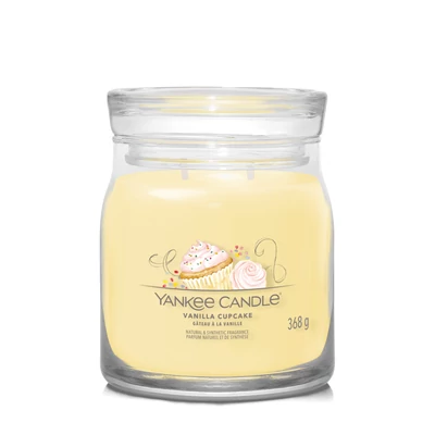 Yankee Candle® Vanilla Cupcake Signature közepes üveggyertya