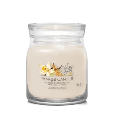 Yankee Candle® Vanilla Creme Brulee Signature közepes üveggyertya