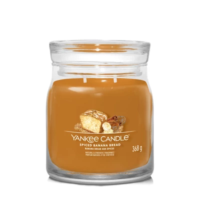 Yankee Candle® Spiced Banana Bread Signature közepes üveggyertya