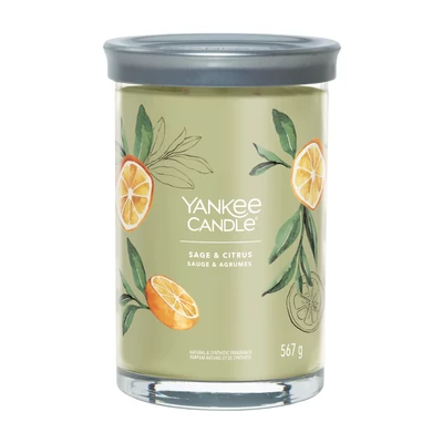 Yankee Candle® Sage & Citrus Signature nagy poharas gyertya