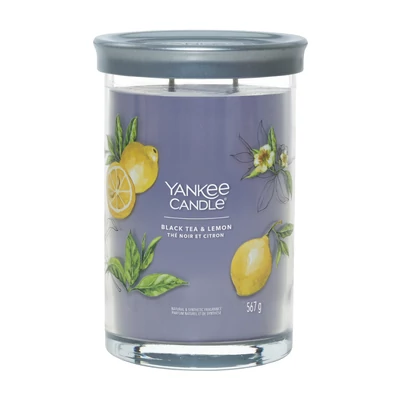 Yankee Candle® Black Tea &amp; Lemon Signature nagy poharas gyertya