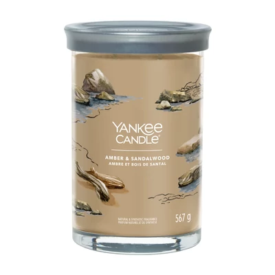 Yankee Candle® Amber & Sandalwood Signature nagy poharas gyertya