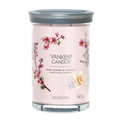 Yankee Candle® Pink Cherry & Vanilla Signature nagy poharas gyertya
