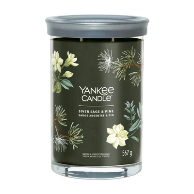Yankee Candle® Silver Sage &amp; Pine Signature nagy poharas gyertya