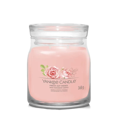 Yankee Candle® Fresh Cut Roses Signature közepes üveggyertya
