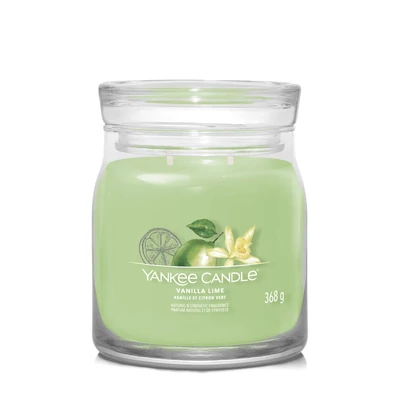 Yankee Candle® Vanilla Lime Signature közepes üveggyertya