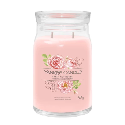 Yankee Candle® Fresh Cut Roses Signature nagy üveggyertya