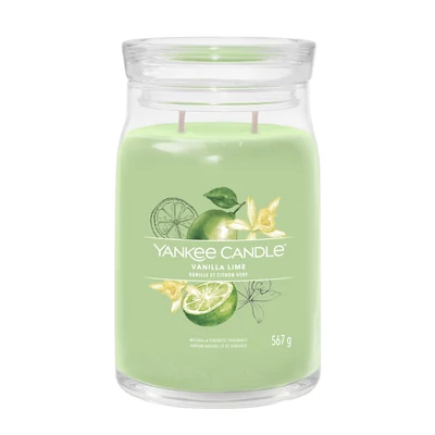 Yankee Candle® Vanilla Lime Signature nagy üveggyertya