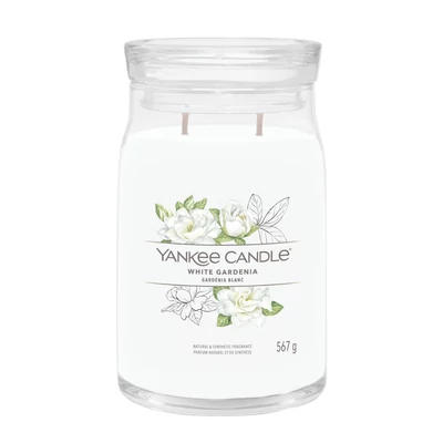 Yankee Candle® White Gardenia Signature nagy üveggyertya