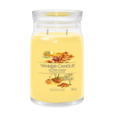 Yankee Candle® Autumn Sunset Signature nagy üveggyertya