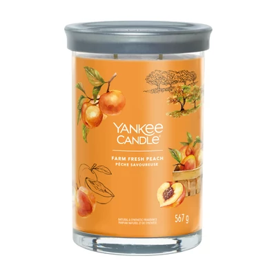 Yankee Candle® Farm Fresh Peach Signature nagy poharas gyertya