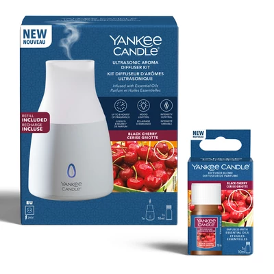 Yankee Candle® Black Cherry Ultrasonic Aroma diffúzor kezdőcsomag