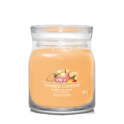 Yankee Candle® Mango Ice Cream Signature közepes üveggyertya
