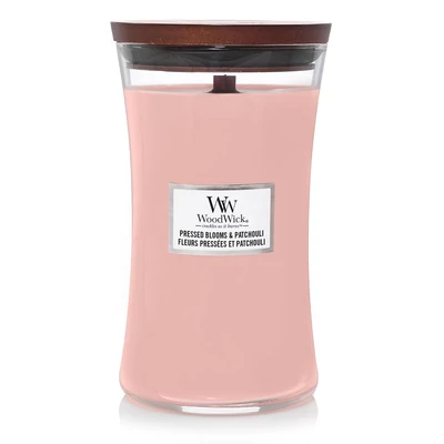 WoodWick® Pressed Blooms & Patchouli nagy üveggyertya