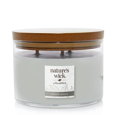 Nature's Wick® Smoked Vanilla nagy üveggyertya