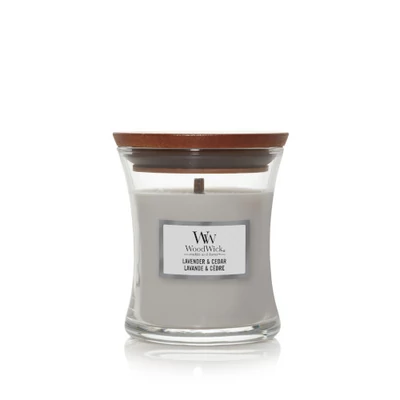 WoodWick® Lavender & Cedar kis üveggyertya