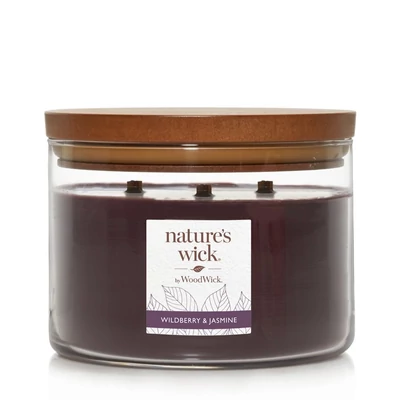 Nature's Wick® Wildberry & Jasmine nagy üveggyertya