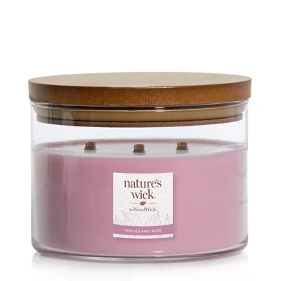 Nature's Wick® Woodland Rose nagy üveggyertya