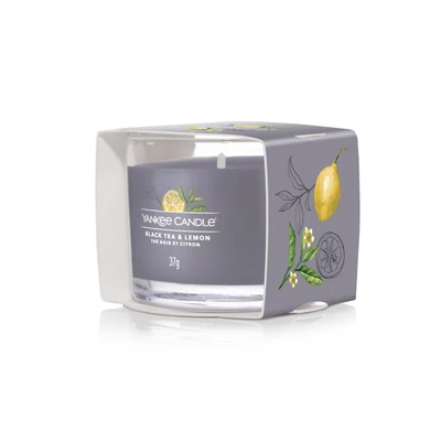 Yankee Candle® Black Tea &amp; Lemon üveges mintagyertya
