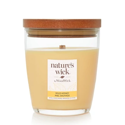 Nature's Wick® Wild Honey közepes üveggyertya