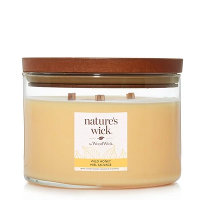 Nature's Wick® Wild Honey nagy üveggyertya