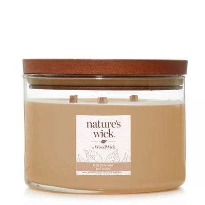 Nature's Wick® Golden Hay nagy üveggyertya