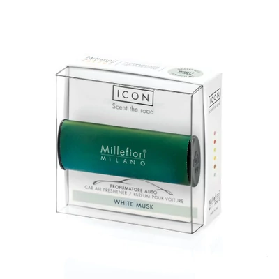 Millefiori Milano® White Musk Icon Classic Green autóillatosító