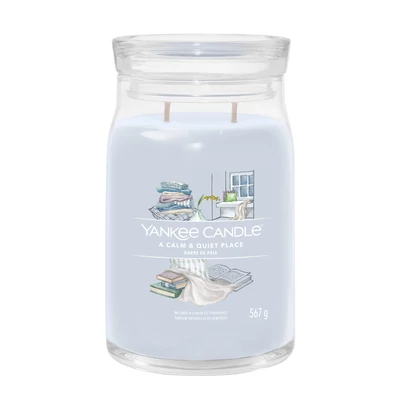 Yankee Candle® A Calm &amp; Quiet Place Signature nagy üveggyertya