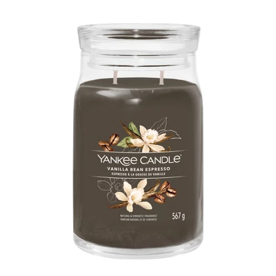 Yankee Candle® Vanilla Bean Espresso Signature nagy üveggyertya