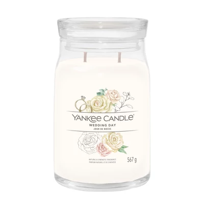 Yankee Candle® Wedding Day Signature nagy üveggyertya