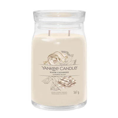 Yankee Candle® Warm Cashmere Signature nagy üveggyertya