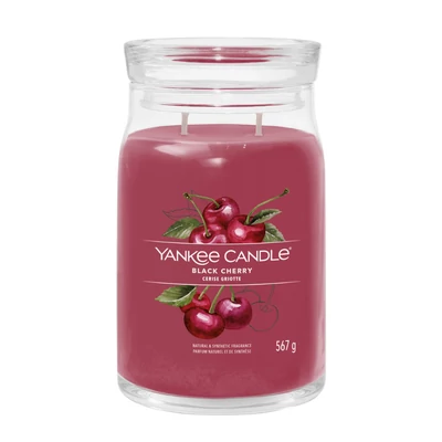 Yankee Candle® Black Cherry Signature nagy üveggyertya