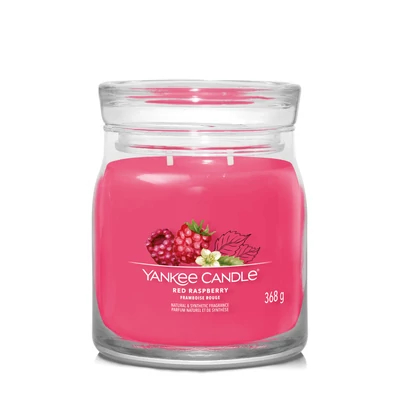 Yankee Candle® Red Raspberry Signature közepes üveggyertya
