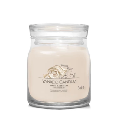 Yankee Candle® Warm Cashmere Signature közepes üveggyertya