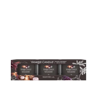 Yankee Candle® Black Coconut üveges mintagyertya szett