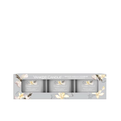 Yankee Candle® Smoked Vanilla & Cashmere üveges mintagyertya szett