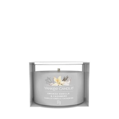 Yankee Candle® Smoked Vanilla &amp; Cashmere üveges mintagyertya