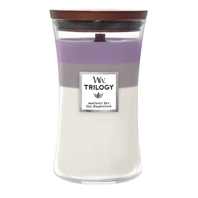 WoodWick® Amethyst Sky Trilogy nagy üveggyertya