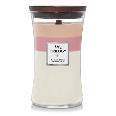 WoodWick® Blooming Orchard Trilogy nagy üveggyertya