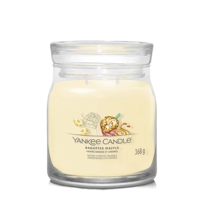 Yankee Candle® Banoffee Waffle Signature közepes üveggyertya