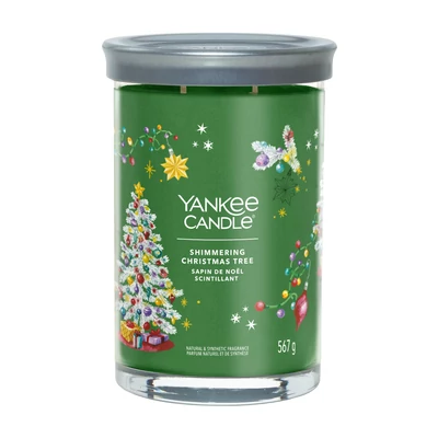 Yankee Candle® Shimmering Christmas Tree Signature nagy poharas gyertya