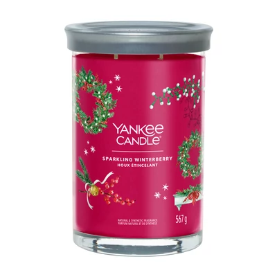 Yankee Candle® Sparkling Winterberry Signature nagy poharas gyertya