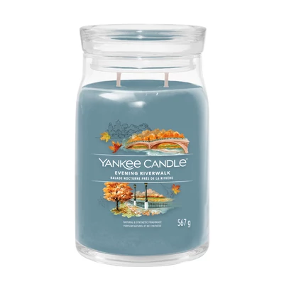 Yankee Candle® Evening Riverwalk Signature nagy üveggyertya