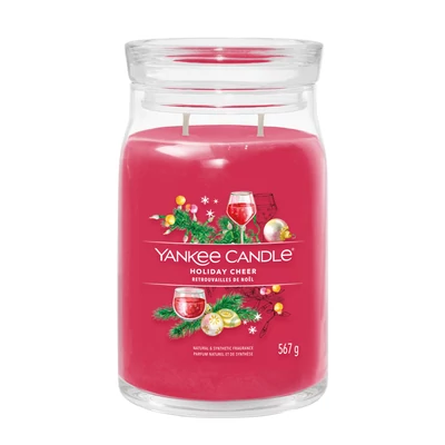 Yankee Candle® Holiday Cheer Signature nagy üveggyertya