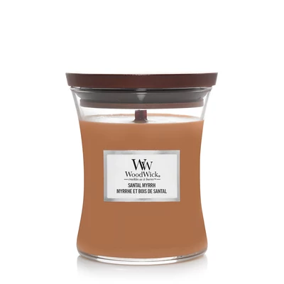 WoodWick® Santal Myrrh közepes üveggyertya