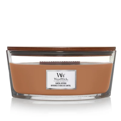 WoodWick® Santal Myrrh hajógyertya
