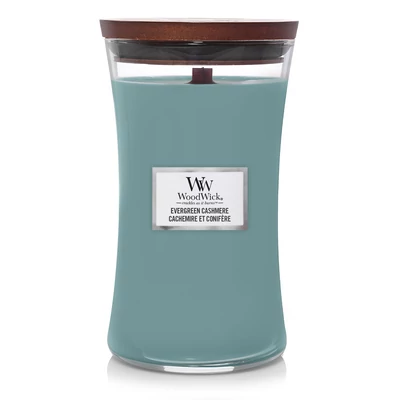 WoodWick® Evergreen Cashmere nagy üveggyertya